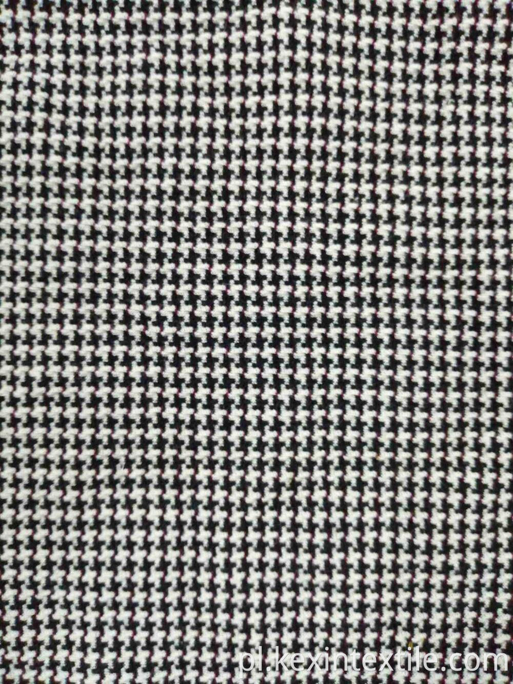 Classic check designs T/C double jacquard knit fabric